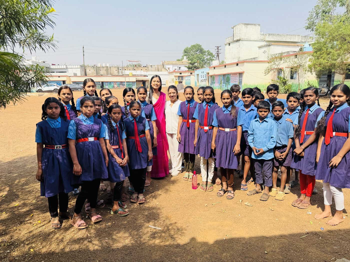 Children in a personality development class
